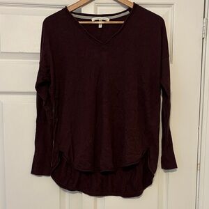 Victoria's Secret Deep Maroon Long Sleeve Top